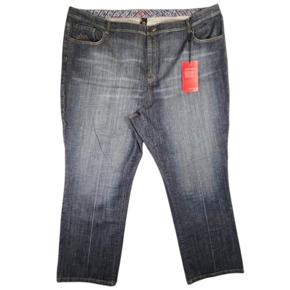 Lane Bryant Venezia Jeans Womens 32 Average Straight Leg Stretch Blue Denim NWT
